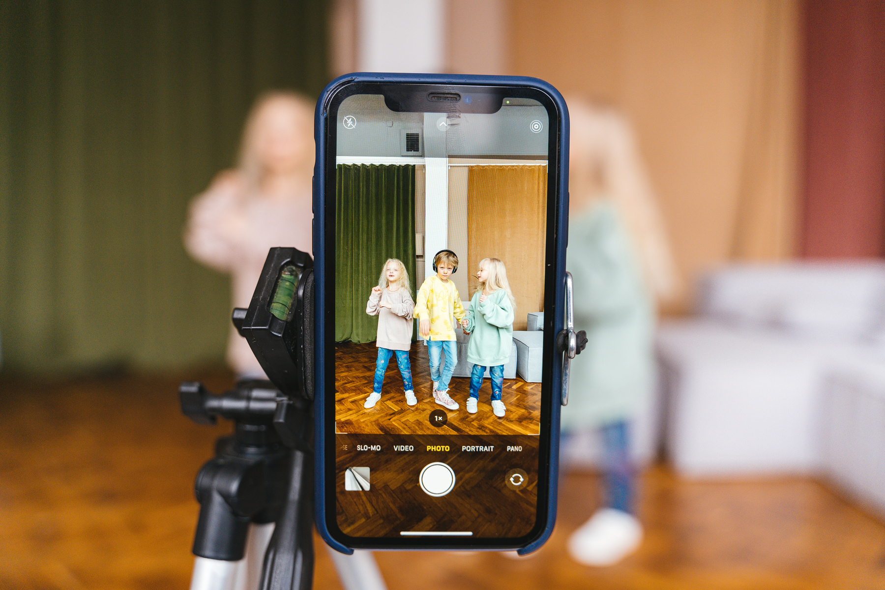 Children Video Recording Themselves